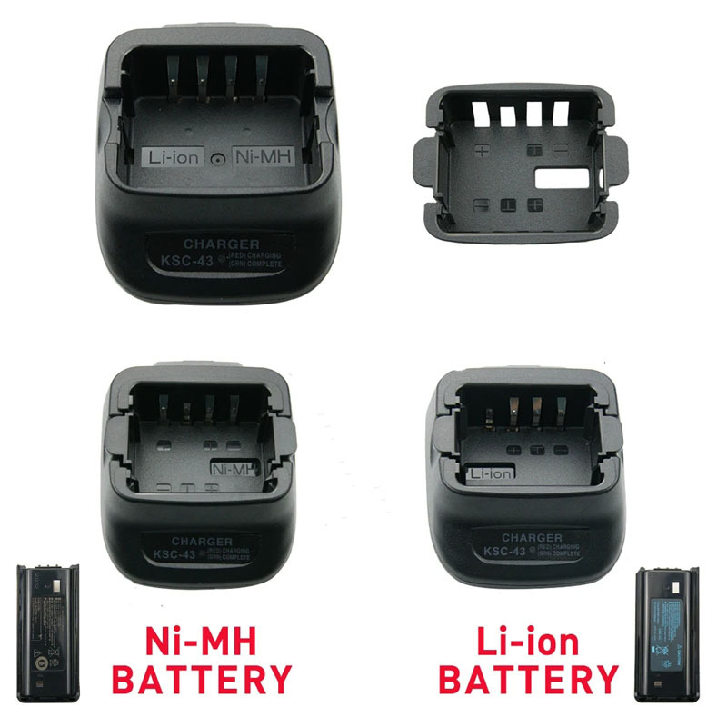 Зарядно за рации за KSC-43, KNB-29N, KNB-53N, KNB-45L, KNB-63L, KNB-65L69L – честотен диапазон 10–50 км, теоретичен обсег 10–50 км, без батерия, удароустойчив