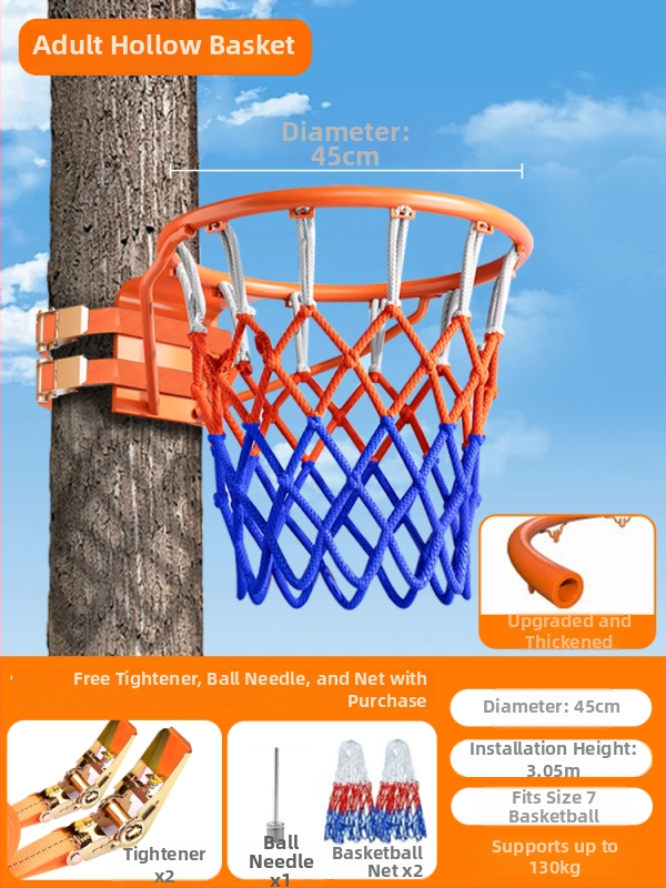 Стенно монтирана външна баскетболна кошница, без пробиване, преносим стенд за деца и възрастни