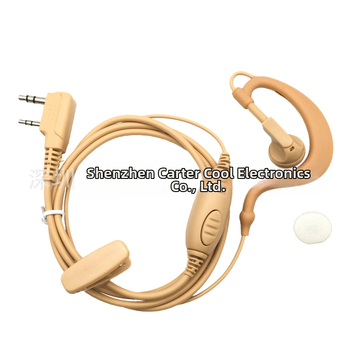 Slúchadlo na walkie-talkie, Model K, rozsah 3–5 km, bez batérie, 120 cm kábel, odolné voči prachu