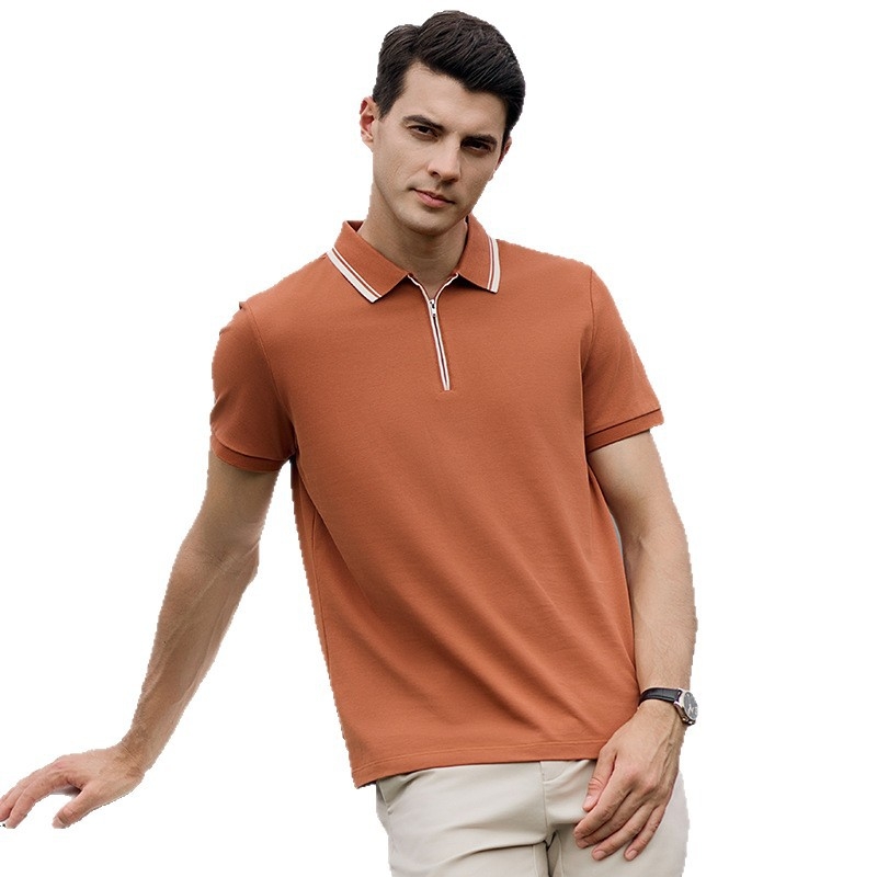 Polo majica od mercerisiranog perlno pamuka, antibakterijska, s zatvaračem, prozračan piké pamuk
