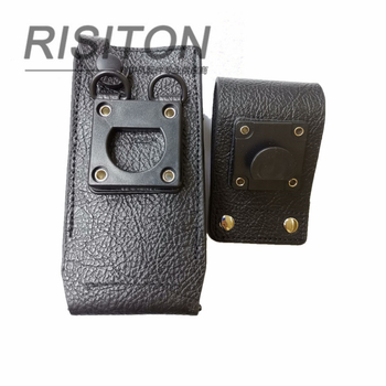 Husă din piele pentru radio portabil PT-3100, piele de vacă prim-strat, protecție anti-cadere, VHF/UHF, 5W