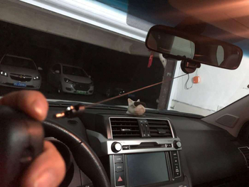 Držač mikrofona za automobil s izvlačivim užetom, automatsko vraćanje, protuklizni, model 8900 (Brend: yintalk; Kompatibilnost: 8900)