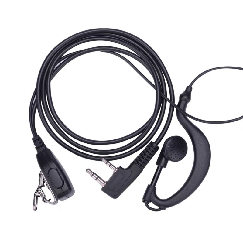 Univerzalna K-tip slušalica s debelim kabelom za radio, kompatibilna s Baofeng BF-888S i UV-5R, anti-interferencija, domet 1,5–3 km
