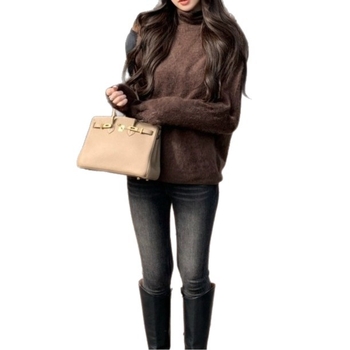 женски дънки с висока талия, подплатени с флис, деним, еластични, клин панталон