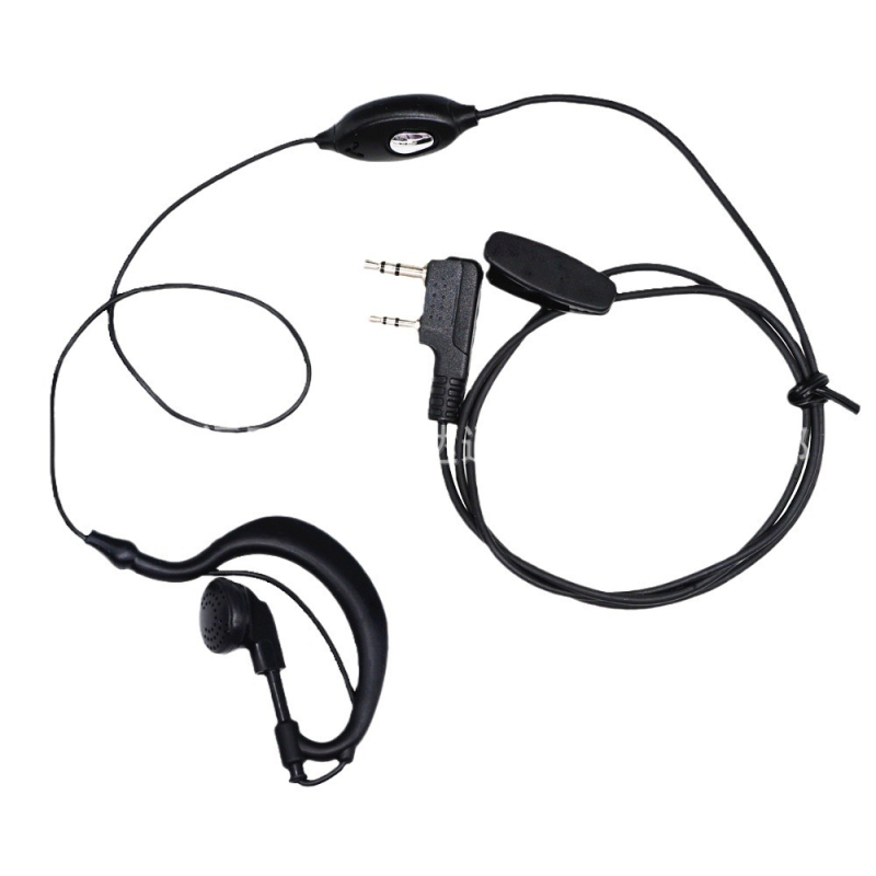 Baofeng headset pentru radio cu cablu din piele, compatibil BF-888S/BF-992, 5R, baterie litiu, cablu 120 cm, impedanță 8888 Ω, rază de până la 1,5 km