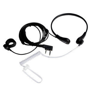Radio slušalica UV-5R/K5/K6 s kontrolom grla i taktičkim PTT, otporna na prašinu, kabel 150 cm, domet 1,5–3 km