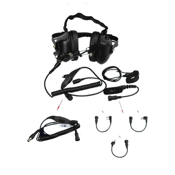 Walkie-Talkie avionske slušalice HK-03 – smanjenje buke, anti-interferencija, domet 3–5 km, kompatibilno s Baofeng, Quansheng, Senheax, Hytera, Teetong