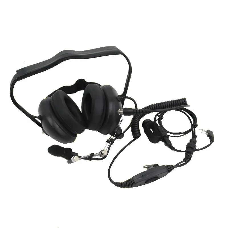 Walkie-Talkie avionske slušalice HK-03 – smanjenje buke, anti-interferencija, domet 3–5 km, kompatibilno s Baofeng, Quansheng, Senheax, Hytera, Teetong