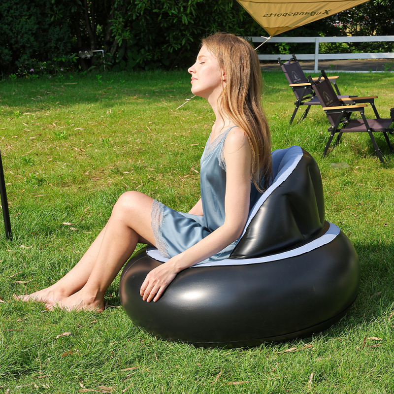 Φουσκωτός καναπές σε σχήμα μπάλας για ένα άτομο, bean bag, διπλώνεται και φορητός