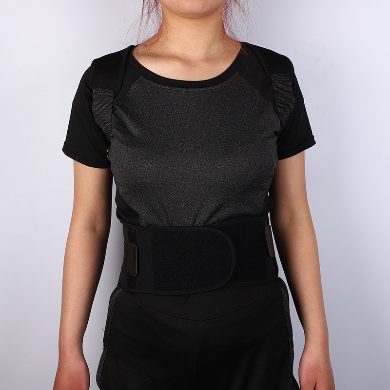 JALEX JL-019 Пояс за подкрепа на гърба за възрастни, дишаща корекция на стойката за изправено седене