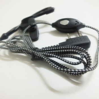 Căști intercom Baofeng cu cablu împletit, conector tip K, rezistente la praf, rază 1.5-3 km, fără baterie