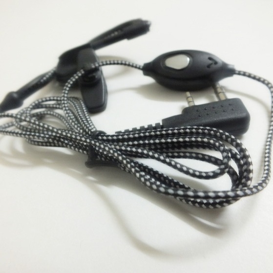 Căști intercom Baofeng cu cablu împletit, conector tip K, rezistente la praf, rază 1.5-3 km, fără baterie