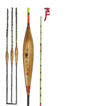 Plută verticală din trestie pentru crap, sensibilitate înaltă, corp gros, Alu liangbo