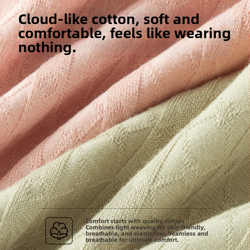 Γυναικεία εσώρουχα με ψηλή μέση, χωρίς ραφές, από βαμβάκι, αντιβακτηριακές και αναπνέουσες.