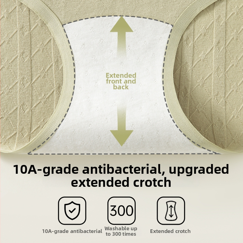 Γυναικεία εσώρουχα με ψηλή μέση, χωρίς ραφές, από βαμβάκι, αντιβακτηριακές και αναπνέουσες.