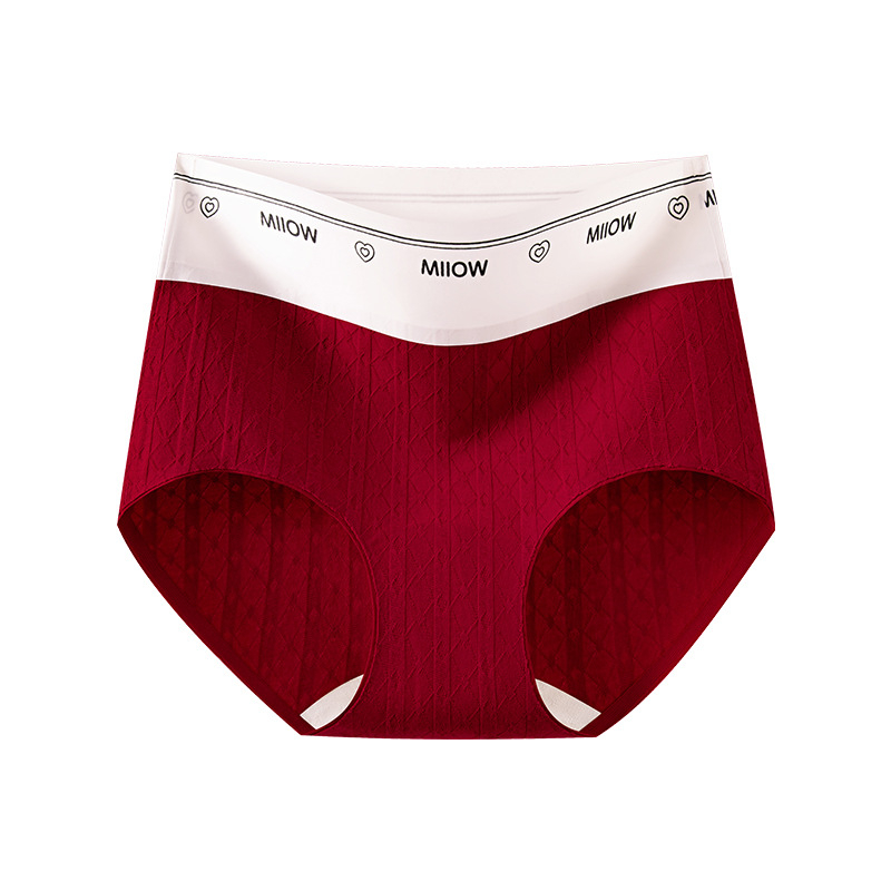 Γυναικεία εσώρουχα με ψηλή μέση, χωρίς ραφές, από βαμβάκι, αντιβακτηριακές και αναπνέουσες.