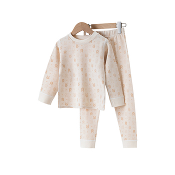 Unisex dječji set pamukog donjeg rublja, 100% pamuk, Klasa A termalni gornji i donji dio za jesen/zimu, za djecu od 8 godina