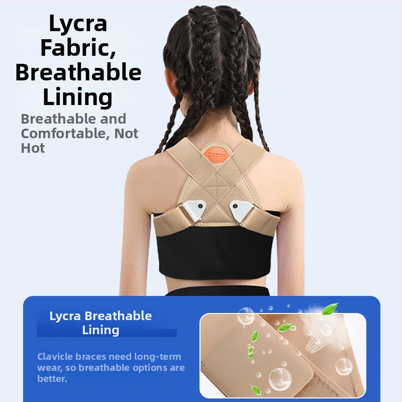 Детски колан за фиксация на счупена ключица, дишащ осмообразен пояс за гърба, Banbanli 0513, есен 2023, реабилитационна и функционална поддръжка
