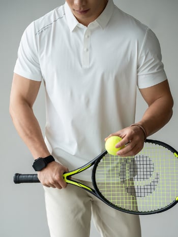 Férfi polo felső, 7A antibakteriális, gyors száradás, Traceless hűtés, Nylon/Spandex, rövid ujjú