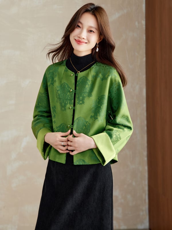 Дамско яке за ежедневен стил: полиестер със спандекс, дълги ръкави с паднало рамо, кръгла яка, копчета в един ред, стандартна дължина