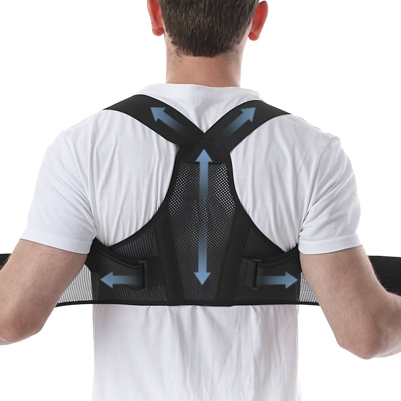 Коригираща лента за стойка, дишащ полиестер, Osik, за ученици и възрастни, регулируеми презрамки за рамене