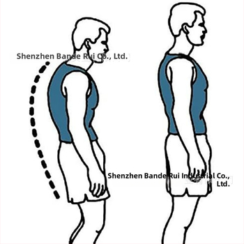 Коректор за стойка с опора за гръб и изправяне на гърдите; подпомага седалната поза; материали: сандвич-мрежеста тъкан, кадифе, неръждаема стоманена плоча, велкро; модел 11