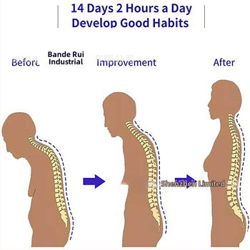 Коректор за стойка с опора за гръб и изправяне на гърдите; подпомага седалната поза; материали: сандвич-мрежеста тъкан, кадифе, неръждаема стоманена плоча, велкро; модел 11