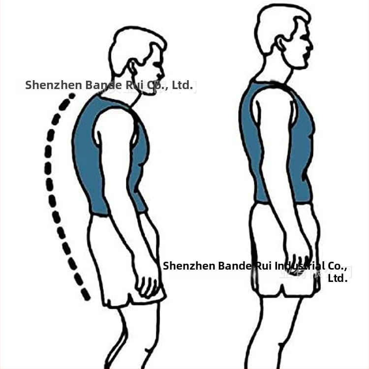 Postroj na korekciu držania tela s oporou chrbta a vyrovnaním hrudníka; podpora pri sedení; materiály: sendvičová sieťovina, samet, nerezová platňa, suchý zips; Model 11