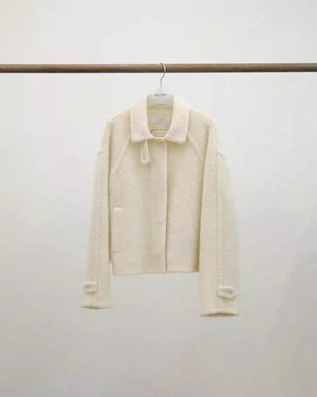 Дамско вълнено палто, корейски стил, ла-пел, едноредово закопчаване, средна дължина, солиден модел