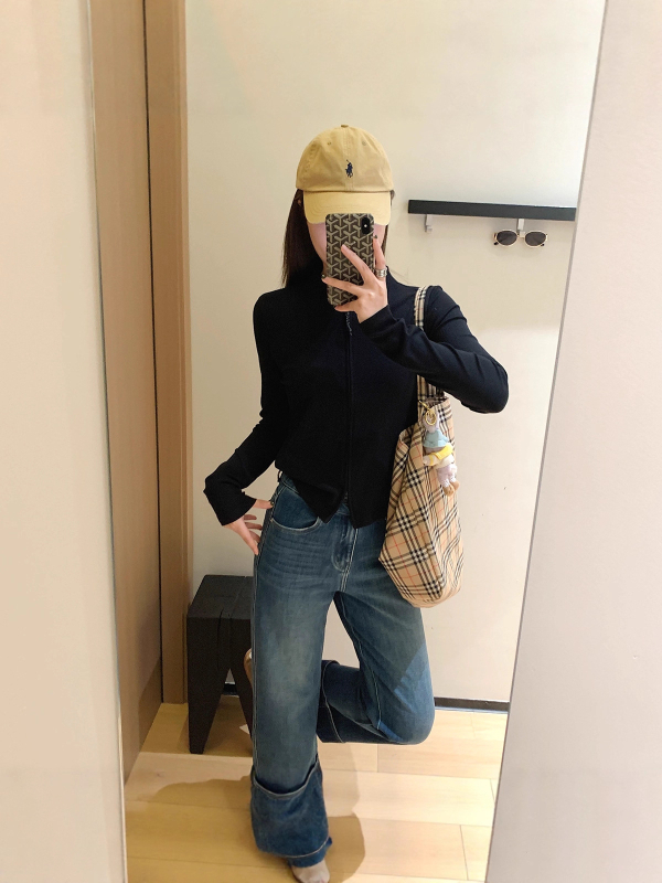 Pamukasta dukserica s stojećim ovratnikom i zatvaračem, korejsko-japanski casual stil, slobodan kroj, 50-70% pamuka, jesen 2025
