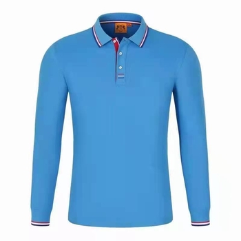 Iroda dolgozói hosszú ujjú galléros poloing, laza szabás, logó hímzés, testre szabható (hosszú ujjú, laza szabás, logó hímzés, testre szabható, akril)