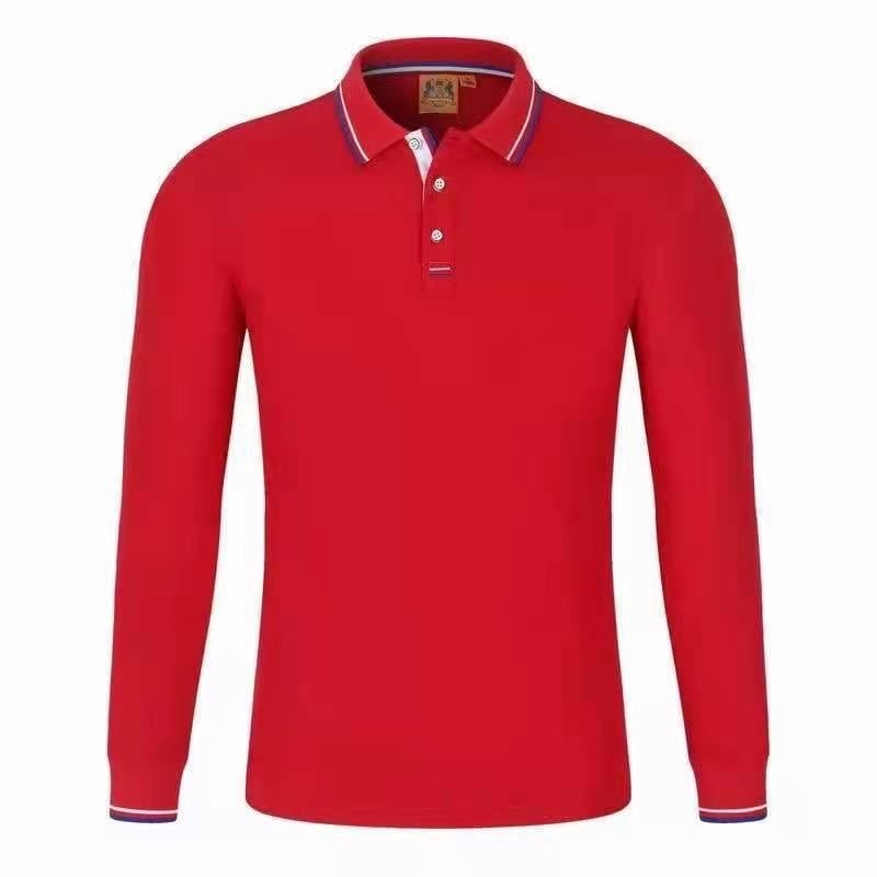 Iroda dolgozói hosszú ujjú galléros poloing, laza szabás, logó hímzés, testre szabható (hosszú ujjú, laza szabás, logó hímzés, testre szabható, akril)