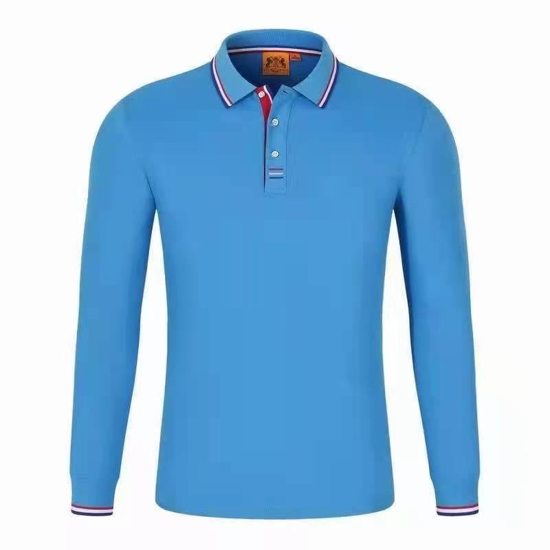 Iroda dolgozói hosszú ujjú galléros poloing, laza szabás, logó hímzés, testre szabható (hosszú ujjú, laza szabás, logó hímzés, testre szabható, akril)