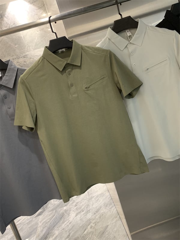 Férfi rövid ujjú póló, karcsú szabás, laminált anyag, lélegző és nedvszívó