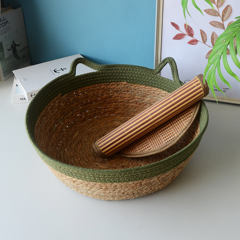 Φωλιά γάτας και κλουβί, υφαντά από σκοινί βαμβακιού με καλάμια, κατάλληλα για γάτες