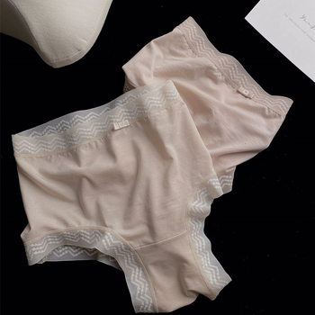 Εσώρουχα κοριτσιών από Lyocell, διαπνοή, μεσαία ζώνη, πλεκτό ύφασμα, επένδυση καβάλου Lyocell