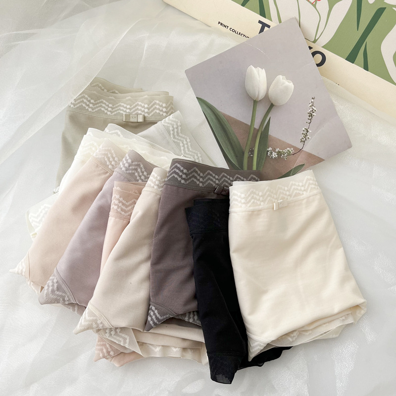 Εσώρουχα κοριτσιών από Lyocell, διαπνοή, μεσαία ζώνη, πλεκτό ύφασμα, επένδυση καβάλου Lyocell