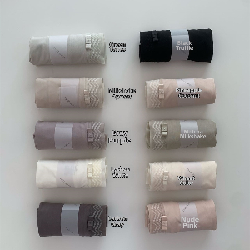 Εσώρουχα κοριτσιών από Lyocell, διαπνοή, μεσαία ζώνη, πλεκτό ύφασμα, επένδυση καβάλου Lyocell