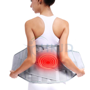 Pojas za zaštitu struka s visokim strukom i tankom čeličnom pločom za lumbalnu potporu (poliester, odrasli, čelična ploča, lumbalna potpora)