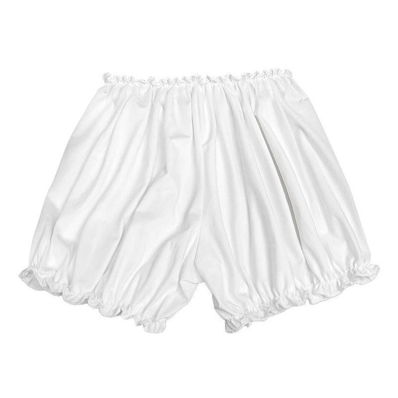 Nyári biztonsági rövidnadrág, vékony anyagú, 3/4-es hossz, virágmintás, alkalmas külső viseletre