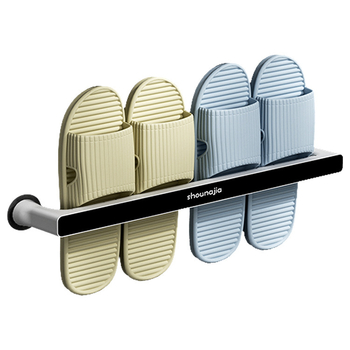 Suport de prosoape din plastic, montaj pe perete fără găuri, organizator pentru baie