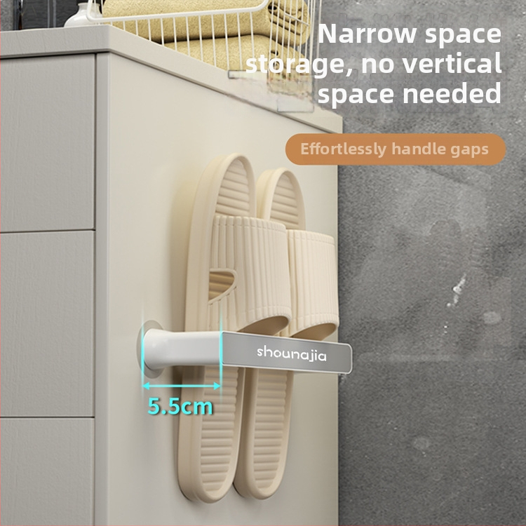 Suport de prosoape din plastic, montaj pe perete fără găuri, organizator pentru baie