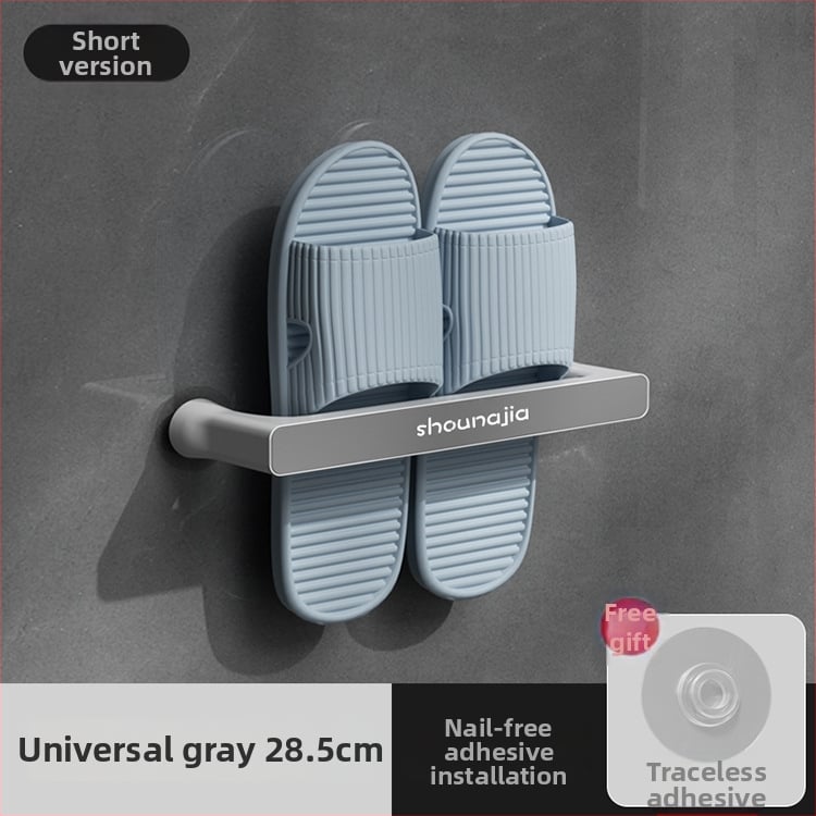 Suport de prosoape din plastic, montaj pe perete fără găuri, organizator pentru baie