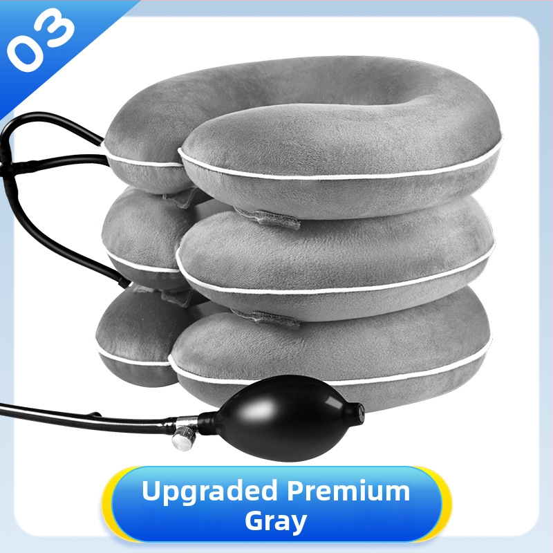 Трислойна шийна ортеза с надуваем тракционен механизъм, преносима, унисекс, модел C04