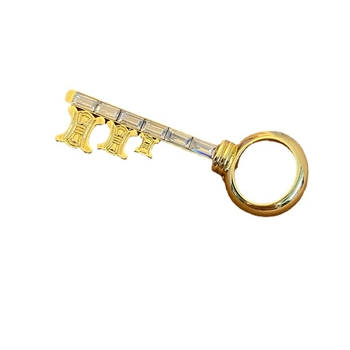 Медна геометрична брошка с електроплакиране – унисекс мултифункционален моден аксесоар