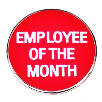 Брошка с дизайн на карикатурен герой, месечна награда за отличен служител, метална сплав, електроплакиране