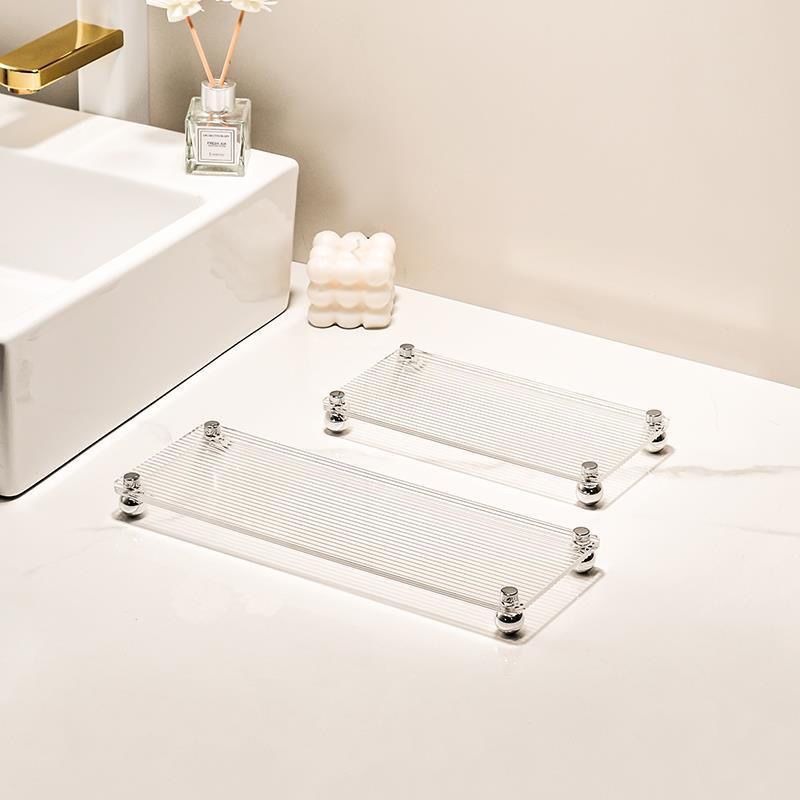 Plastični regaľ za umivaonik, jednodjelni ormarić za kozmetiku, moderan stil