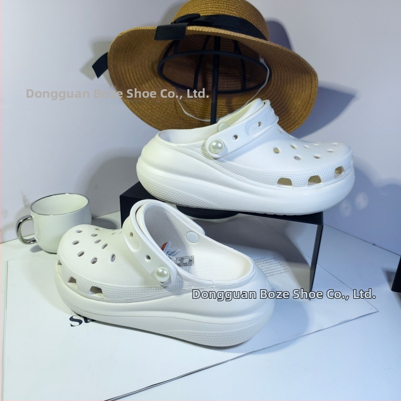 Ženske Crocs‑stile clogove s 5 cm povećanjem visine, EVA potplat, injekcijsko oblikovanje, prozračne, protuklizne
