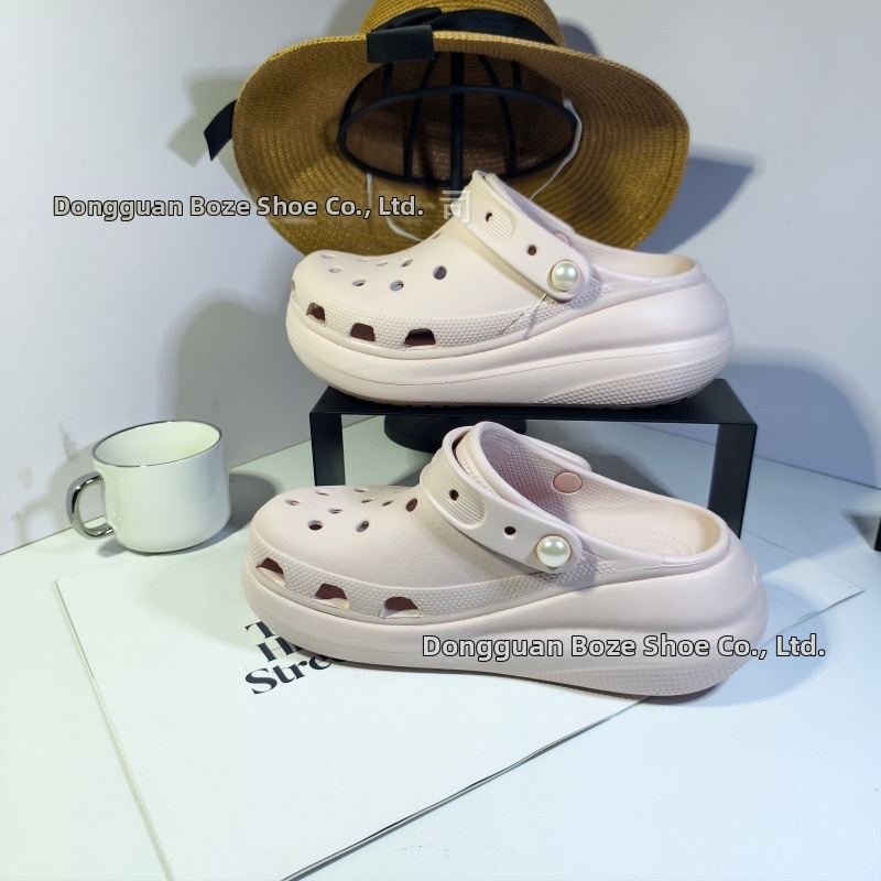 Ženske Crocs‑stile clogove s 5 cm povećanjem visine, EVA potplat, injekcijsko oblikovanje, prozračne, protuklizne