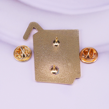 Емайлова брошка със сладка карикатурна гъска — сплав, унисекс, емайл покритие, декорация